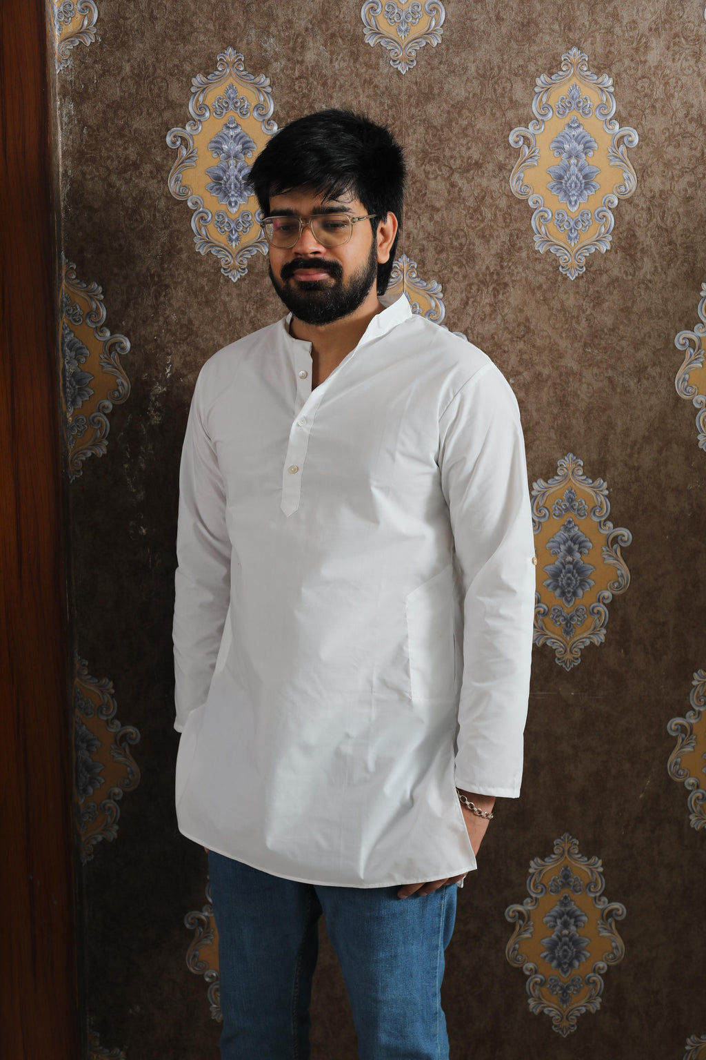 Swan White (Short Kurta)